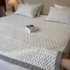Tecnología de Enfriamiento Importada de Corea Juego de Tres Piezas de Alfombrilla Refrescante Suave de Seda de Hielo de PE con Diseño Jacquard 3D y Sensación de Alta Gama, Alfombrilla de Aire Acondicionado de Frijol de Hielo