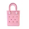 Bolso de Mano Transfronterizo Eva Bolso con Agujeros Modelo Caliente 2025 Ligero Impermeable Dibujos Animados Bolso de Playa para Mujer Almacenamiento Portátil