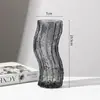 Vaso de Vidro Transparente Simples Atacado Vaso Irregular Criativo Vaso de Mesa para Sala de Estar Cuidado com a Água Enfeites Decorativos