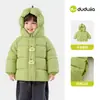 Resistente al agua nivel 4Chaqueta de algodón para niños Dudu para Otoño e Invierno, Abrigo con capucha para niños, Abrigo de algodón para niñas para abrigarse