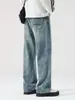 Ropa Popular para Hombre / Otoño 2026 Nuevo Estilo Americano Holgado Recto Streetwear Pierna Ancha Versátil Retro Jeans Pantalones Largos