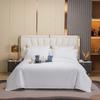 Ropa de Cama de Hotel 60S Funda de Almohada de Satén Blanco Puro Almohada de Hotel Funda de Almohada de Cuero Fabricante de Ropa de Cama de Hotel Pieza Única
