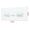 Estante de Almacenamiento Parche Engrosado Gancho de Plástico Multifuncional Transparente Hebilla de Carta Gancho Adhesivo de Pared sin Perforaciones