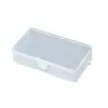 Caja de plástico PP, caja de almacenamiento rectangular transparente, caja para piezas y herramientas, caja para tarjetas y papel, caja para equipo de pesca, caja de pañuelos