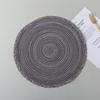Jogo Americano de Mesa de Jantar Doméstico Estilo Nórdico, Tapete Redondo de Râmie para Assar Alimentos, Isolamento Térmico, Jogo Americano de Fio de Algodão, Isolamento Térmico e Anti-Escaldante