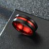 2020 Moda Europeia e Americana Novo Anel Masculino Elegante Aristocrático Vermelho com Fendas Preto Dominador Fabricantes
