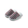 Zapatillas de Algodón de Color Contrastante Amazon Baotou Transfronterizas para Mujer Zapatillas Peludas con Rayas Dopamina para el Hogar Ins Zapatillas de Felpa