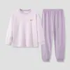 Pantalones de pijama de manga larga para niños y niñas Ropa de casa cómoda para niñas de invierno Felpa australiana Forro polar Festival de Primavera Año Nuevo