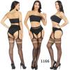 Lencería sexy calcetines con tirantes negro sexy antideslizantes medias enteras enfermera azafata calcetines al por mayor