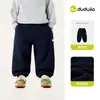 [Calças com Forro de Lã Quente] Calças Longas de Inverno para Bebê Dudu, Calças Casuais Longas de Inverno para Meninos, Roupa de Inverno, Quente