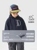 Chaqueta impermeable para niños estilo europeo derecho, forrada de polar y engrosada para invierno, ropa nueva para niños, atuendo de invierno para niños y bebés