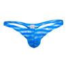 Ropa Interior Transparente de Malla para Hombre Nueva de Moda a Rayas Corte A Tanga Elástica Diseño de Fina Artesanía Tanga