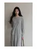 Eryang DesignTingtongBlanco Texturizado Estilo Chino Nuevo Top Holgado y Versátil sin Hombros para Mujer