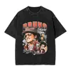 Camiseta Vintage Lavada Unisex Artista de Música Pop Bruno Transfronterizo 230GB Belleza de Marte Asombro