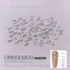 Rhinestones Redondos Transparentes de Fondo Plano 5A Circonita Arte de Uñas Rhinestones Blancos Deslumbrantes Rhinestones Sueltos Decoración de Uñas Rhinestones para Rellenar y Decorar Uñas