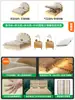 Cama Pétalo Francés Estilo Crema Cama Colgante Dormitorio Principal Cama para Niñas Cama de Princesa Dormitorio de Niñas Cama de Tela Moderna Simple