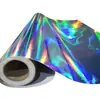 Película Colorida Electroplateada con Láser Pegatinas para Coche Película de Material PVC Película de Pegatina para Coche Pulverizable Material Decorativo Película de Estampado en Caliente Holográfica Láser