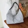 Bolsa de mano a rayas casual estilo coreano Shuai Mi Jia para mujer, modelo nuevo 2026, bolso de hombro de gran capacidad para estudiantes que van a clase