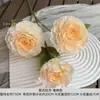 Flores Artificiales Color Champán para Bodas al Aire Libre, Decoraciones de Fondo de Boda, Adornos para Sala de Estar en Casa, de Alta Gama y Realistas