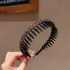 Flocking full diamond headband clip Coreia do Sul pressão hairpin adulto hairpin lavagem de cabelo rosto lavagem veludo Internet celebridade quebrado headband