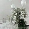 2026 Nueva Serie Blanca Accesorios de Flores para Bodas Juego de Decoración de Boda Materiales de Flores Color Claro Blanco Roto Arreglo Floral Artificial para Bodas