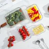Contenedores de Almacenamiento de Alimentos de Vidrio de Borosilicato Alto, Aptos para Microondas, con Tapas, Cajas de Almacenamiento Selladas de Vidrio, Juego de Fiambreras Multiespecificación