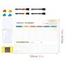 Kyct001-025 Pizarra Adhesiva Removible Transfronteriza Pegatina de Pizarra Blanca Plan Semanal Plan Mensual Pegatina de Pared Borrable