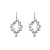 Hermosos aretes personalizados simples para mujer estilo retro étnico flor hueca floreciendo ricos aretes de rama de olivo aretes al por mayor