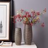 Nuevo Estilo Chino Simple Moderno Negro Cerámica Tallada Jarrón Florero Puede Almacenar Agua Hogar Decoración Suave Adornos Luna Ver