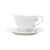 Conjunto 6 Xícaras de Chá Porcelana com Pires Maldivas Branco 180ml - Wolff