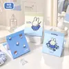 Miffy Pantalla Completa Espejo de Papel Plegable Espejo de Maquillaje de Escritorio Portátil Espejo de Mano Pantalla HD Espejo de Tocador de Escritorio para Dormitorio de Estudiante