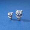 Joyería de Plata Esterlina S925 Carácter Fu León Despertar Dividido Triple Cabeza de Buda Tamaño Pequeño Juego Cultural Semilla de Bodhi Semilla de Ciprés Accesorios Adornos Colgantes