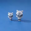Plata de Ley S925 Cabeza de León Danza del León Cabeza de Buda de Tres Vías Tamaño Pequeño Semilla Budista Semilla de Ciprés Accesorio Colgante