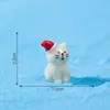 Nuevo producto transfronterizo: adorables figuras de Santa Claus y muñeco de nieve, lindas mini decoraciones, accesorios para manualidades y pequeños adornos de escritorio