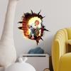 Pegatinas de pared con diseño de ratón 3D creativo transfronterizo, para sala de estar, dormitorio, decoración de pared, pegatinas personalizadas para coche, autoadhesivas, impermeables