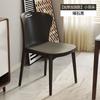 Silla de comedor nórdica moderna para el hogar, mesa y silla apilables para restaurante, taburete de plástico con respaldo grueso y diseño de celebridades de Internet.