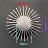 Lâmpada Cob LED Instrumento Sólido Redondo Girassol Radiador Liga de Alumínio Extrudida Perfil de Alumínio Condutor de Calor