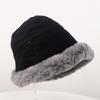 Gorro de Peluche Invierno Niños Esponjoso Sombrero de Pescador Sombrero Cubo de Felpa Ciclismo Cortavientos Cálido Sombrero Lei Feng Protección de Orejas Sombrero Cubeta