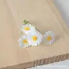Materiales para Mini Corona DIY con Cinco Cabezas de Flores de Margarita Artificiales para Decoración de Disfraces