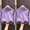 Ropa interior de felpa para niñas Otoño Invierno 2026 Estilo Nuevo Infantil Cepillada Manga Larga Elegante Ropa Interior para Niña Top de Moda