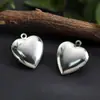 Caja de amor de acero inoxidable 316 se puede abrir colgante de collar accesorios de joyería colgante de caja de fotos conmemorativa para parejas