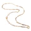 Cadena Marca Buda Tailandés Acero de Titanio Chapado en Oro Plata Simple Atmosférico Cuerda Cadena Colgante Perla Viento Frío Europeo y Americano Forma O