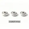 Cuentas Espaciadoras Redondas de Disco Transfronterizas Aleación de Zinc Hecho a Mano Pulsera DIY Accesorios de Joyería Cuentas Sueltas Redondas de Disco Cuentas de Ábaco Venta al Por Mayor