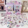 Pacote de Adesivos Série Sanrio 10 Folhas Caderno Diário Cartão de Foto Adesivos Decorativos Multifuncionais Adesivos Transparentes de PET Desenho Animado