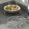 Rejilla para Cocinar al Vapor de Acero Inoxidable, Soporte de Tres Patas para Vaporera para Uso Doméstico, Trípode para Cesta de Vaporera, Rejilla para Cocinar al Vapor en Olla de Cocina con Separación de Agua, Rejilla para Cocinar Arroz al Vapor, Rejilla para Cocinar Verduras al Vapor