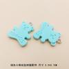 Colgante de resina de oso de color macarrón, directo de fábrica, pulsera, llavero, accesorios de bricolaje, venta al por mayor