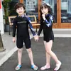 Roupa de Mergulho para Meninos e Meninas Roupa de Banho Grande Crianças Roupa de Snorkel Surf Água-viva