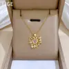[Acero de titanio] Collar elegante para mujer, cadena de acero con microincrustaciones de cobre, color simple, elegante y elegante, cadena para clavícula.