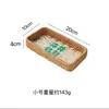 Bandeja Rectangular de Concha de Ratán Vietnamita para Frutas, Bandeja para Sala de Estar, Comedor, Cesta Organizadora de Almacenamiento de Lujo Ligero
