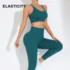 Conjunto de Ropa de Yoga Transfronterizo para Mujer, Sujetador Deportivo con Espalda Bonita, Pantalones de Yoga para Correr de Cintura Alta Levanta Glúteos, Ropa de Fitness para Glúteos Color Durazno